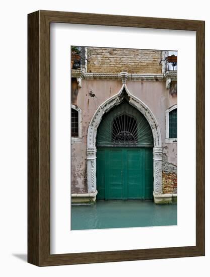 Green Doorway, Venice, Italy-Darrell Gulin-Framed Photographic Print