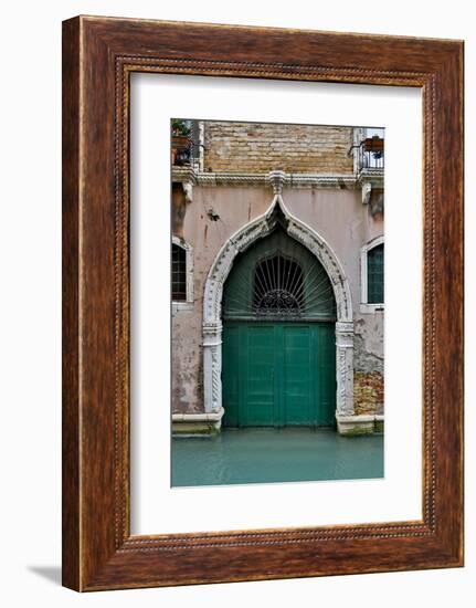 Green Doorway, Venice, Italy-Darrell Gulin-Framed Photographic Print