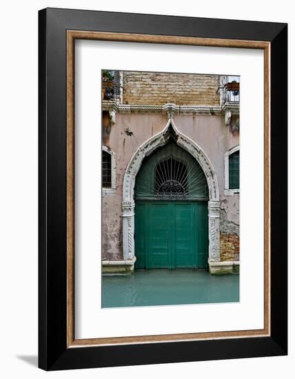 Green Doorway, Venice, Italy-Darrell Gulin-Framed Photographic Print