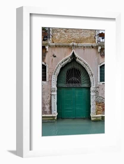 Green Doorway, Venice, Italy-Darrell Gulin-Framed Photographic Print