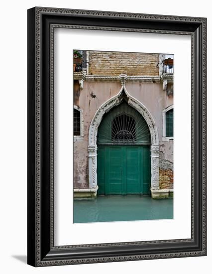 Green Doorway, Venice, Italy-Darrell Gulin-Framed Photographic Print