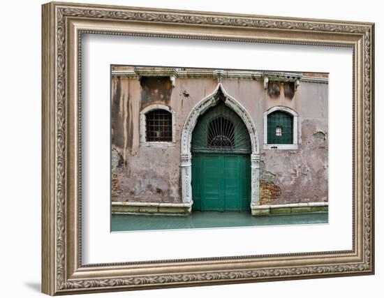 Green Doorway, Venice, Italy-Darrell Gulin-Framed Photographic Print