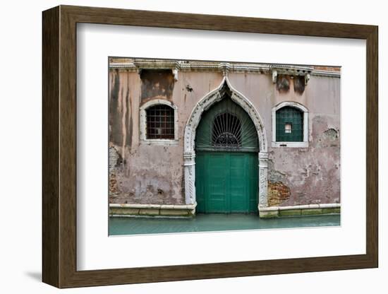 Green Doorway, Venice, Italy-Darrell Gulin-Framed Photographic Print