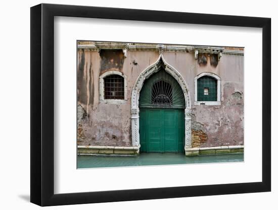 Green Doorway, Venice, Italy-Darrell Gulin-Framed Photographic Print