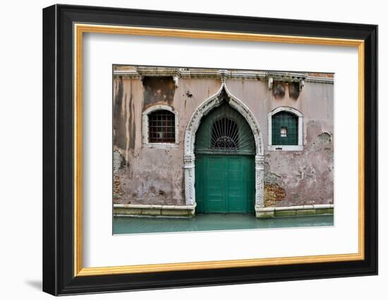 Green Doorway, Venice, Italy-Darrell Gulin-Framed Photographic Print