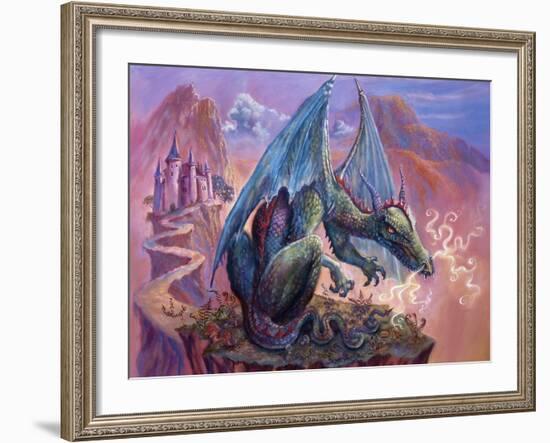 Green Dragon - Enhanced-Judy Mastrangelo-Framed Giclee Print