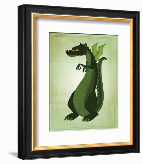 Green Dragon-John Golden-Framed Giclee Print