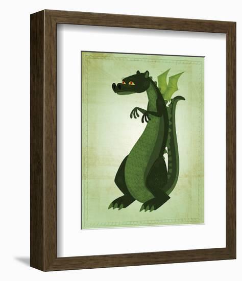 Green Dragon-John Golden-Framed Giclee Print