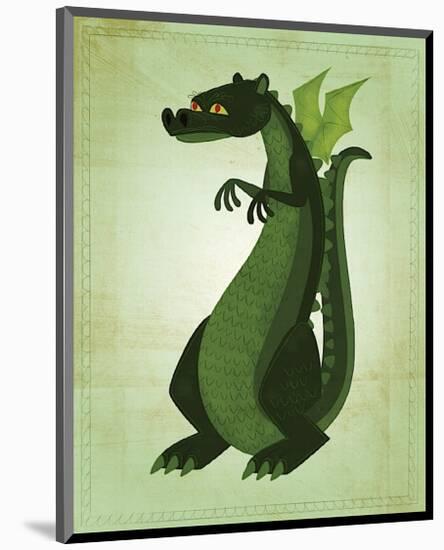 Green Dragon-John Golden-Mounted Giclee Print