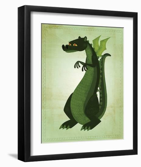 Green Dragon-John Golden-Framed Giclee Print