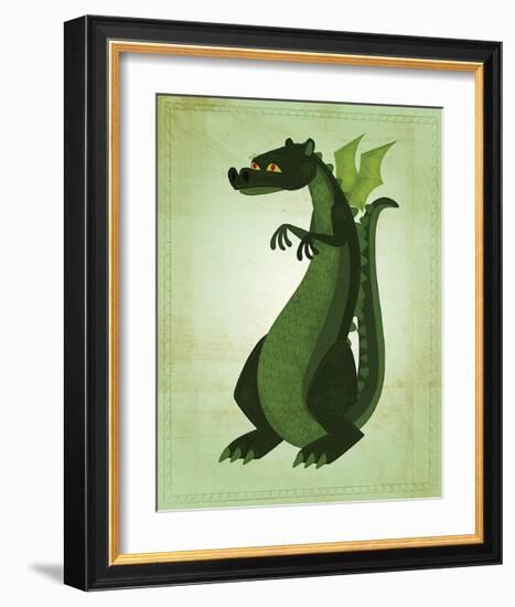 Green Dragon-John Golden-Framed Giclee Print