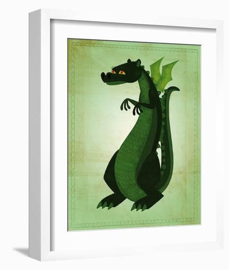 Green Dragon-John Golden-Framed Art Print