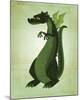 Green Dragon-John W^ Golden-Mounted Art Print