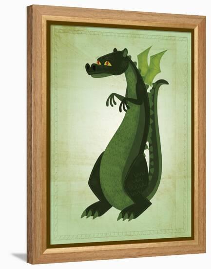 Green Dragon-John W Golden-Framed Premier Image Canvas