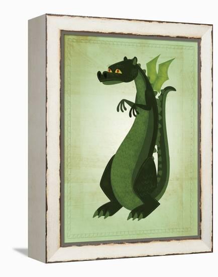 Green Dragon-John W Golden-Framed Premier Image Canvas