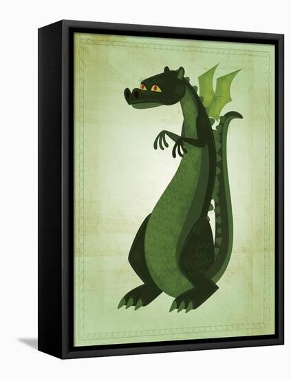 Green Dragon-John W Golden-Framed Premier Image Canvas