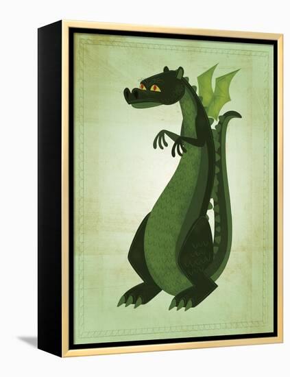Green Dragon-John W Golden-Framed Premier Image Canvas