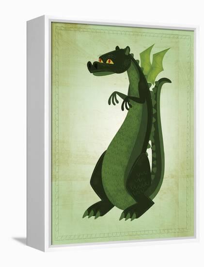 Green Dragon-John W Golden-Framed Premier Image Canvas