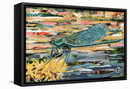 Green Dragonfly-Kirstie Adamson-Framed Premier Image Canvas