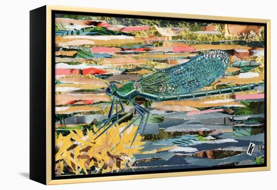 Green Dragonfly-Kirstie Adamson-Framed Premier Image Canvas