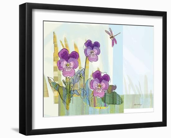 Green Earth Pansie 13-Robbin Rawlings-Framed Art Print