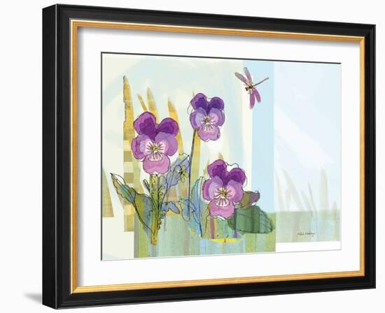 Green Earth Pansie 13-Robbin Rawlings-Framed Art Print