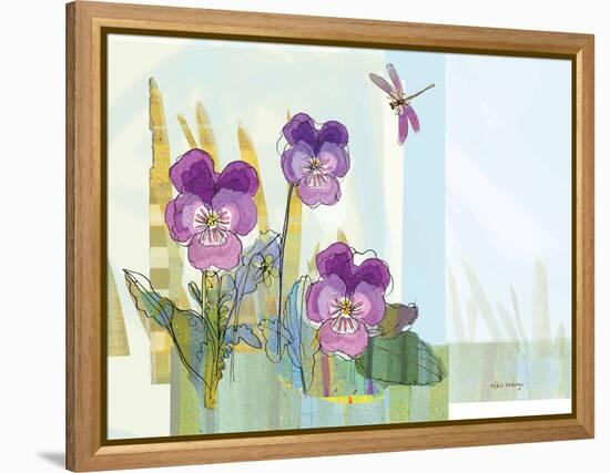 Green Earth Pansie 13-Robbin Rawlings-Framed Stretched Canvas