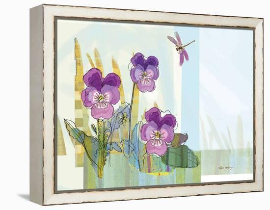 Green Earth Pansie 13-Robbin Rawlings-Framed Stretched Canvas