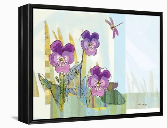 Green Earth Pansie 13-Robbin Rawlings-Framed Stretched Canvas