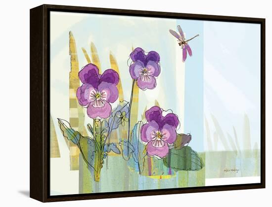 Green Earth Pansie 13-Robbin Rawlings-Framed Stretched Canvas