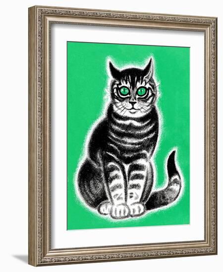 Green-Eyed Cat - Jack & Jill-Frank Dobias-Framed Giclee Print