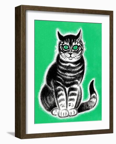 Green-Eyed Cat - Jack & Jill-Frank Dobias-Framed Giclee Print