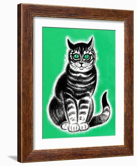 Green-Eyed Cat - Jack & Jill-Frank Dobias-Framed Giclee Print