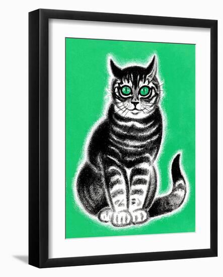 Green-Eyed Cat - Jack & Jill-Frank Dobias-Framed Giclee Print