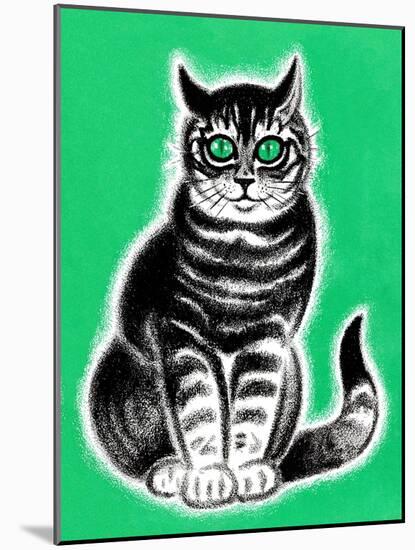 Green-Eyed Cat - Jack & Jill-Frank Dobias-Mounted Giclee Print