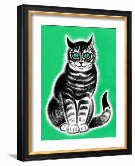 Green-Eyed Cat - Jack & Jill-Frank Dobias-Framed Giclee Print