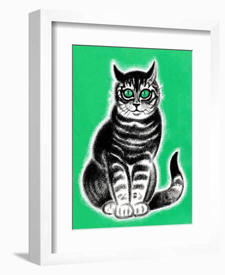 Green-Eyed Cat - Jack & Jill-Frank Dobias-Framed Giclee Print