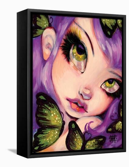 Green Eyed Violet-Natasha Wescoat-Framed Premier Image Canvas