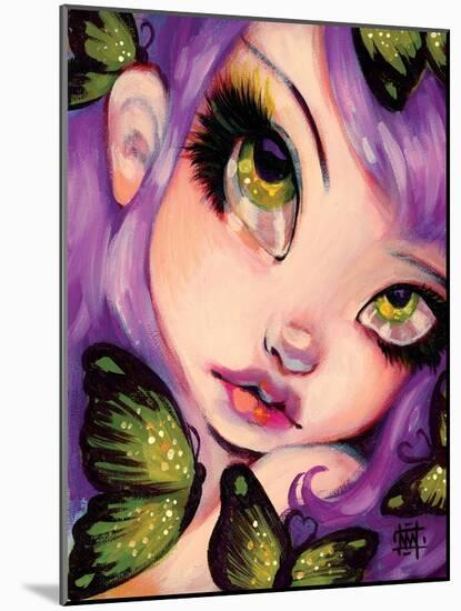 Green Eyed Violet-Natasha Wescoat-Mounted Giclee Print