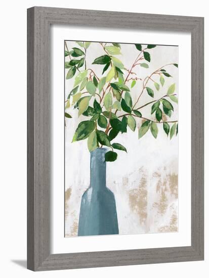 Green Fall Leaves-Asia Jensen-Framed Art Print