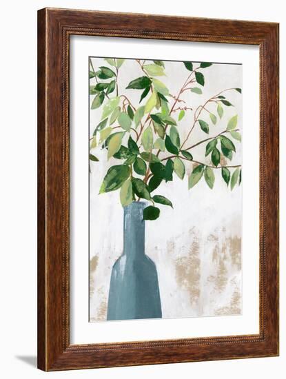 Green Fall Leaves-Asia Jensen-Framed Art Print