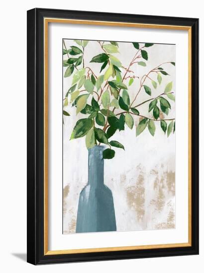 Green Fall Leaves-Asia Jensen-Framed Art Print