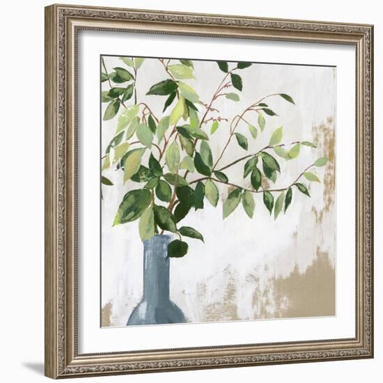 Green Fall Leaves-Asia Jensen-Framed Art Print