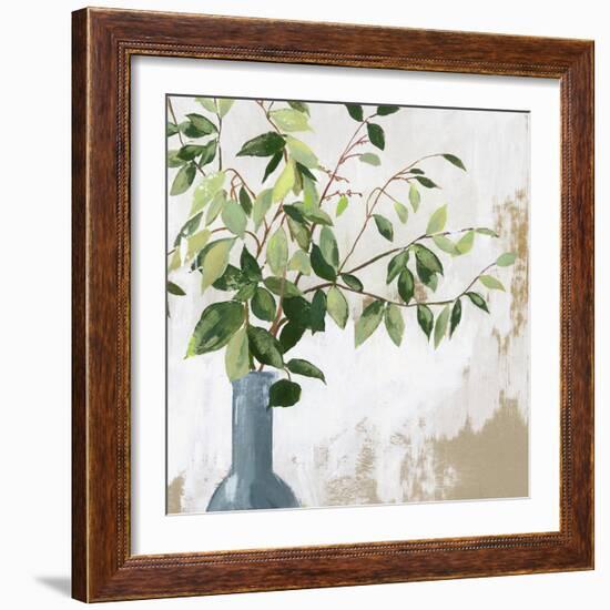 Green Fall Leaves-Asia Jensen-Framed Art Print