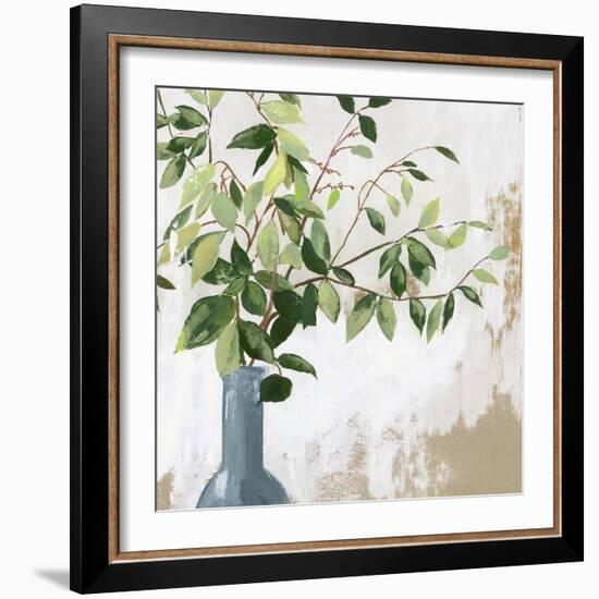 Green Fall Leaves-Asia Jensen-Framed Art Print