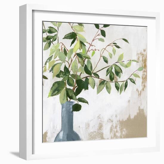 Green Fall Leaves-Asia Jensen-Framed Art Print