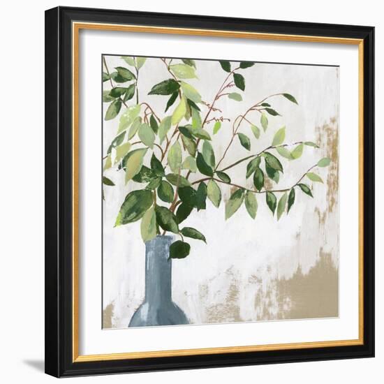 Green Fall Leaves-Asia Jensen-Framed Art Print