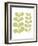 Green Fern on White-Denise Duplock-Framed Art Print