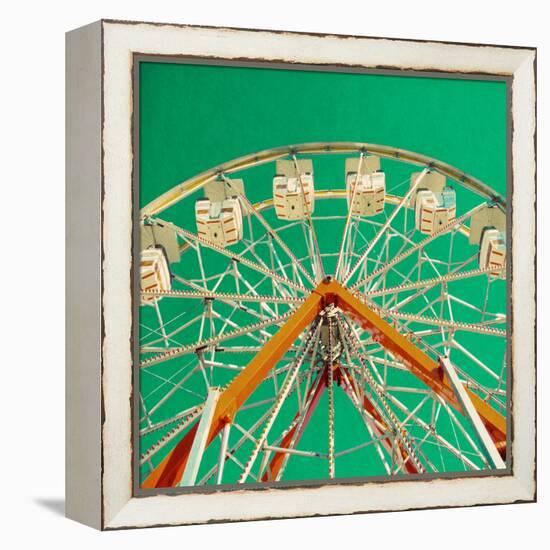 Green Ferris Wheel-Gail Peck-Framed Premier Image Canvas