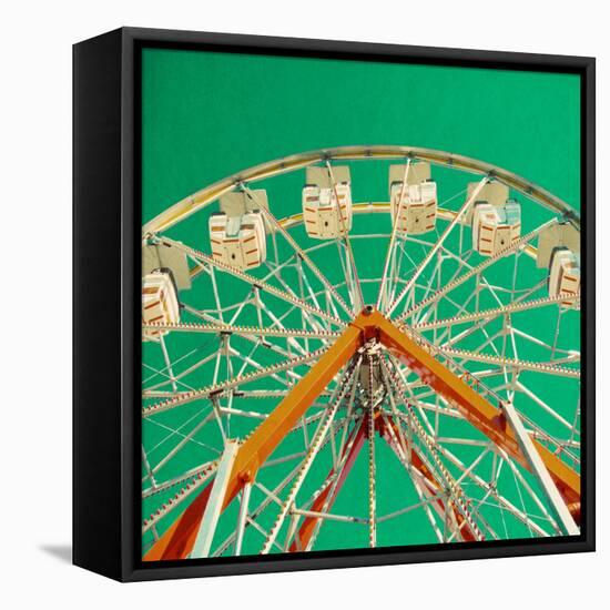 Green Ferris Wheel-Gail Peck-Framed Premier Image Canvas